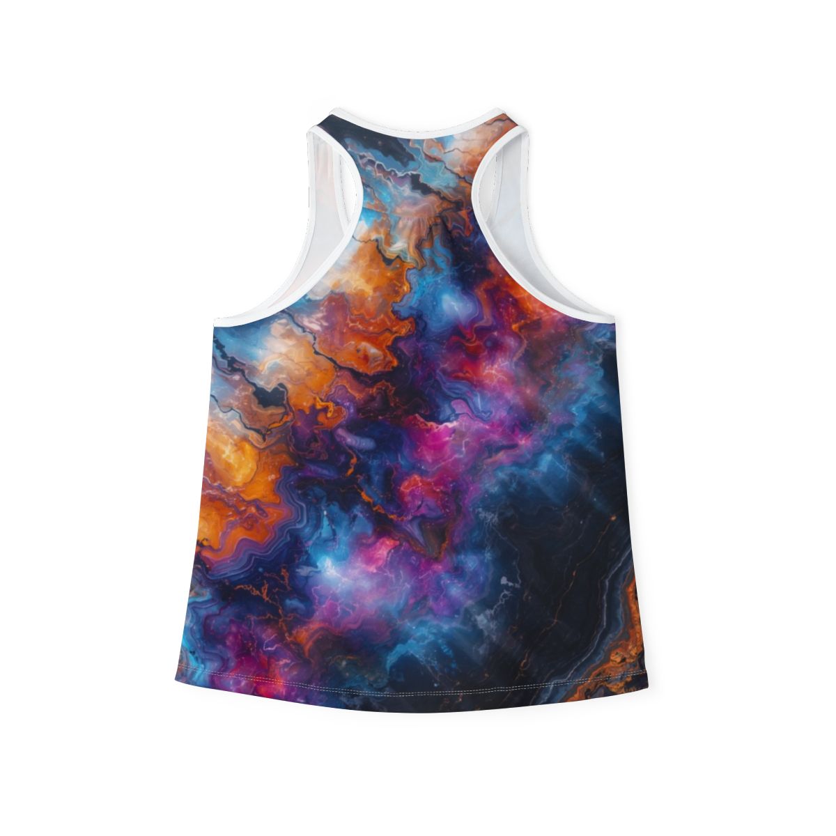 Cosmic Vibes Marbled Colorful Tank Top