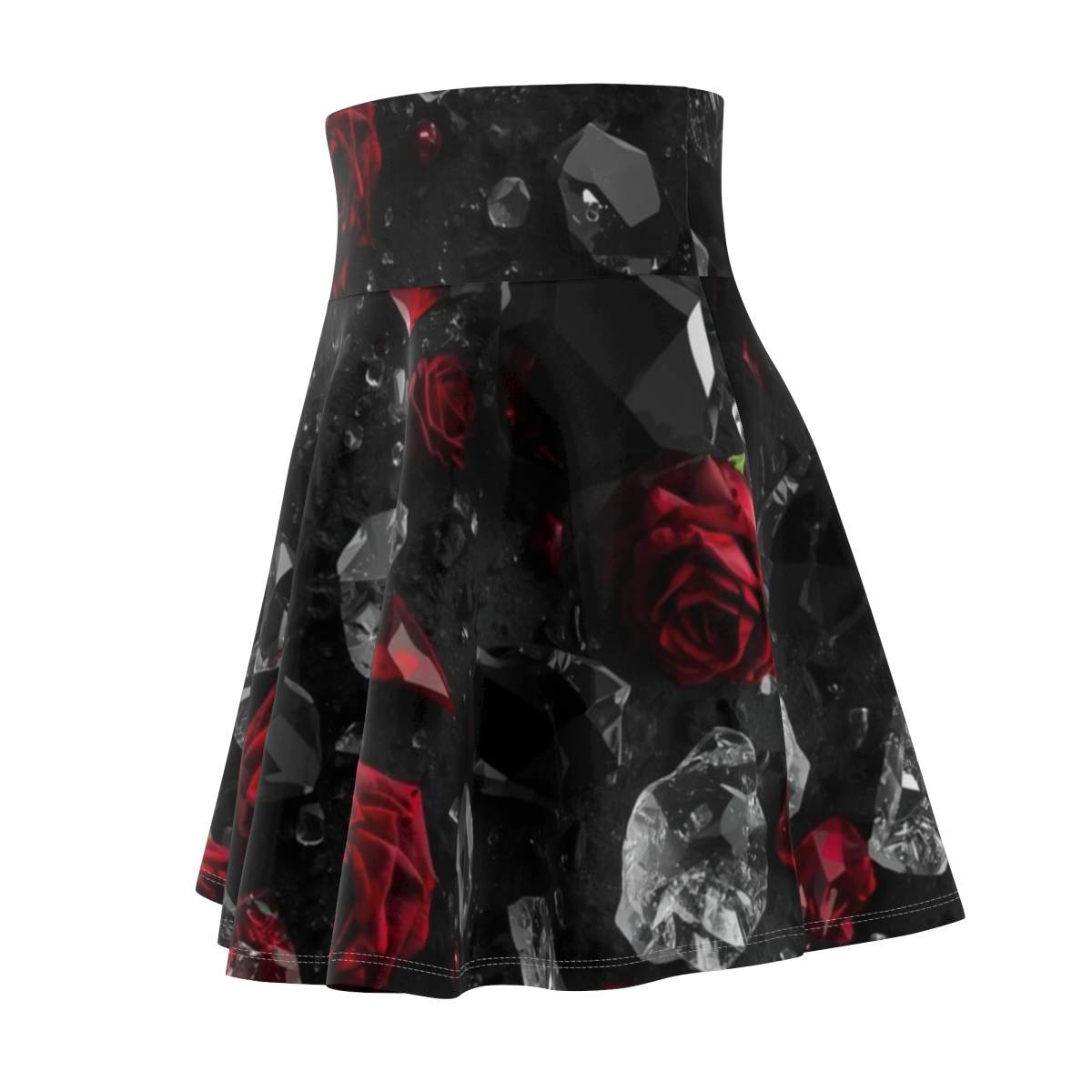 Beautiful Rose Crystal Quartz Skater Skirt