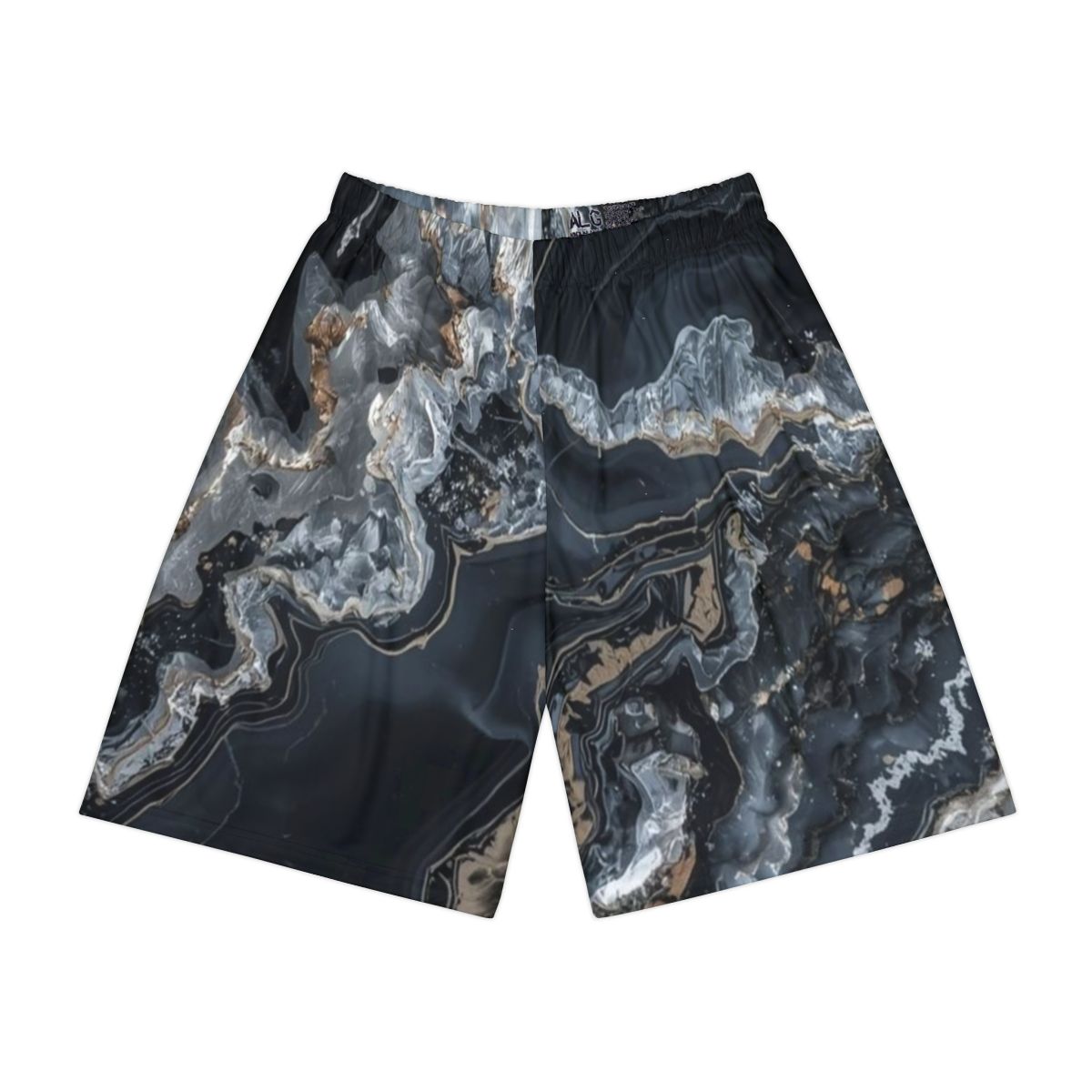 Black Marble Men's Workout Shorts