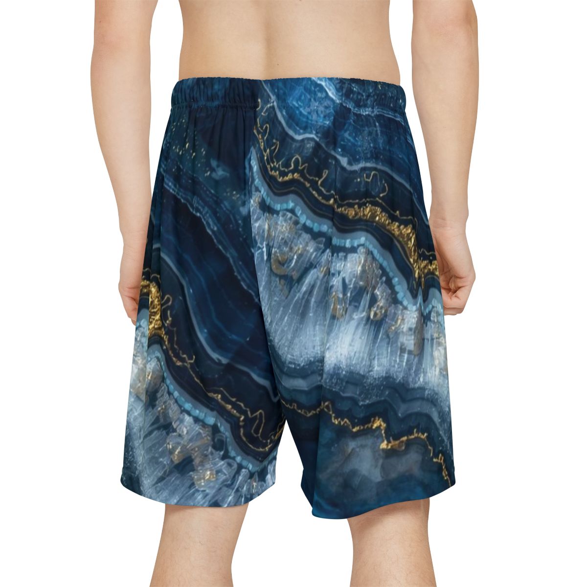 Crystal Blue Men's Workout Shorts