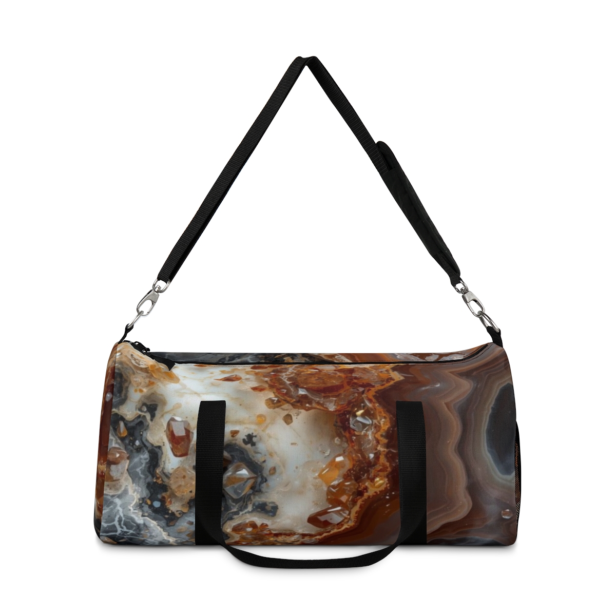 Nature Inspired Geode Crystal Duffel Bag 