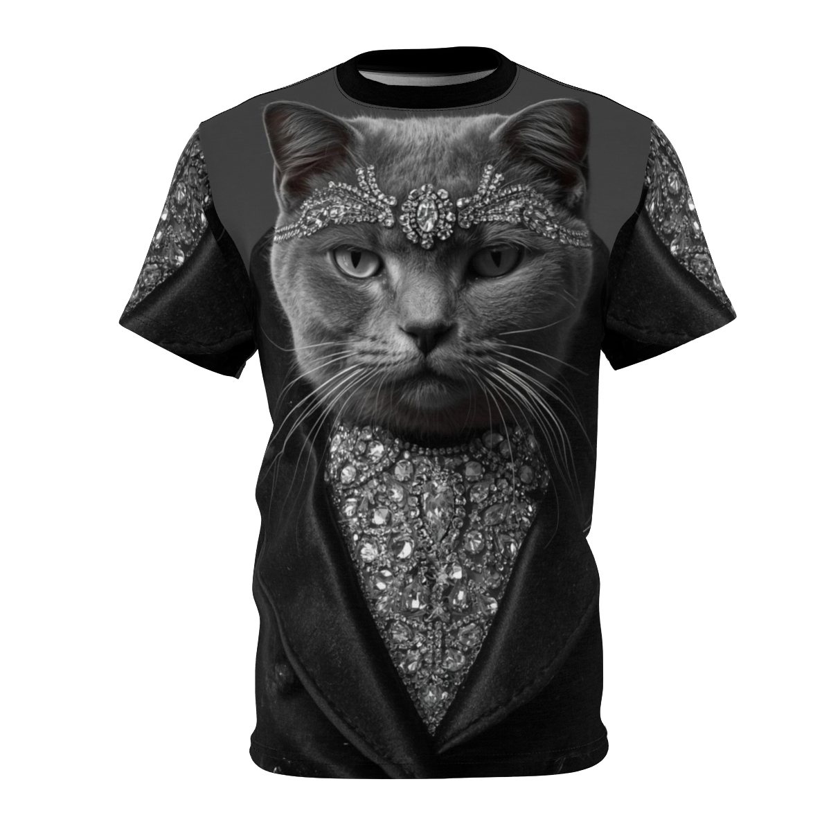 Royal Cat B&W Tee