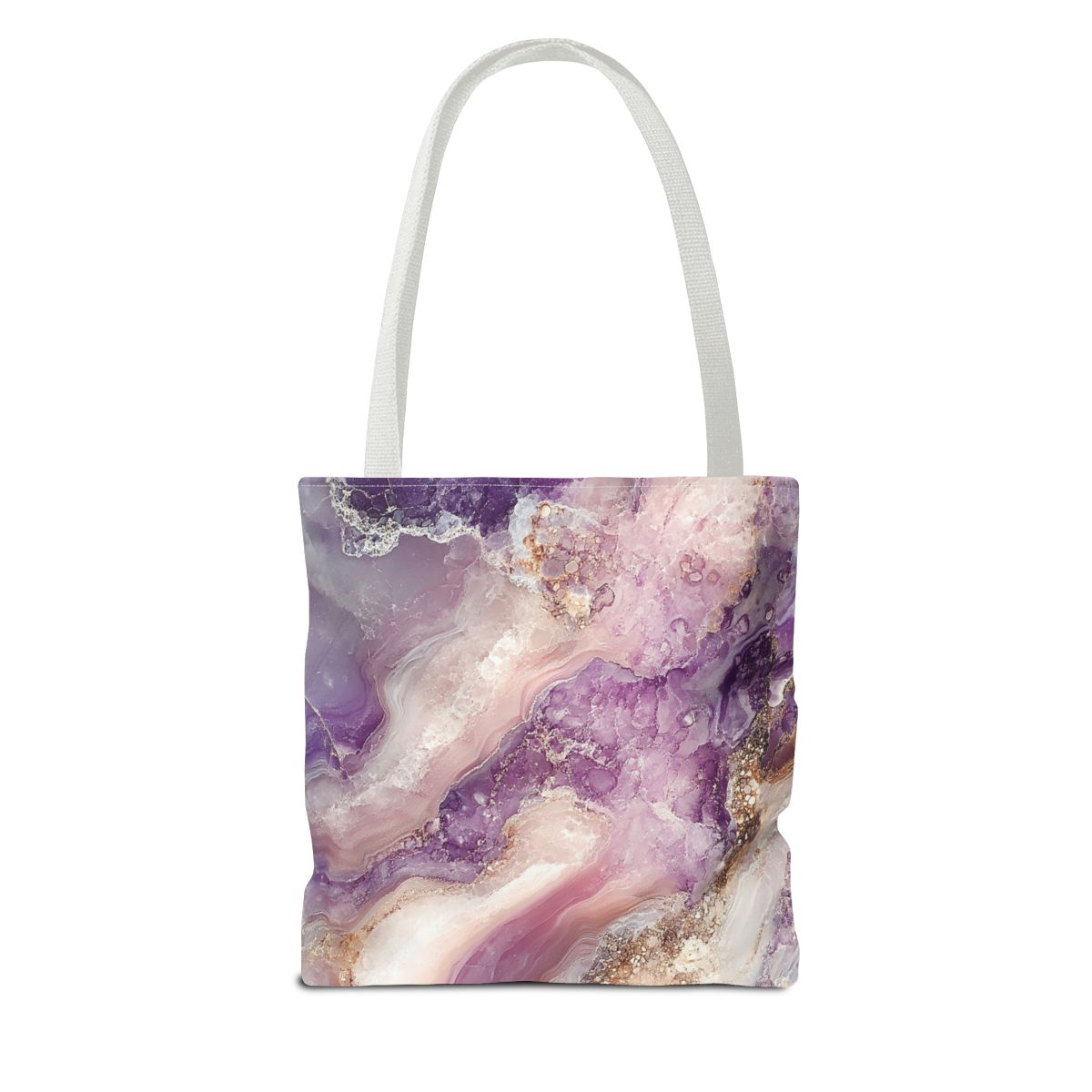 Elegant Purple Marble Art Tote Bag