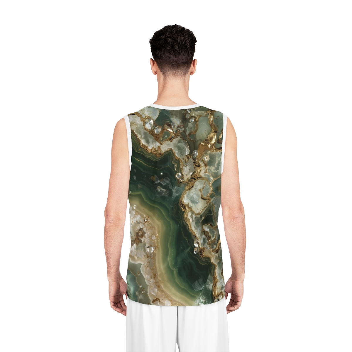 Green Marble Moisture Wicking Sport Vest