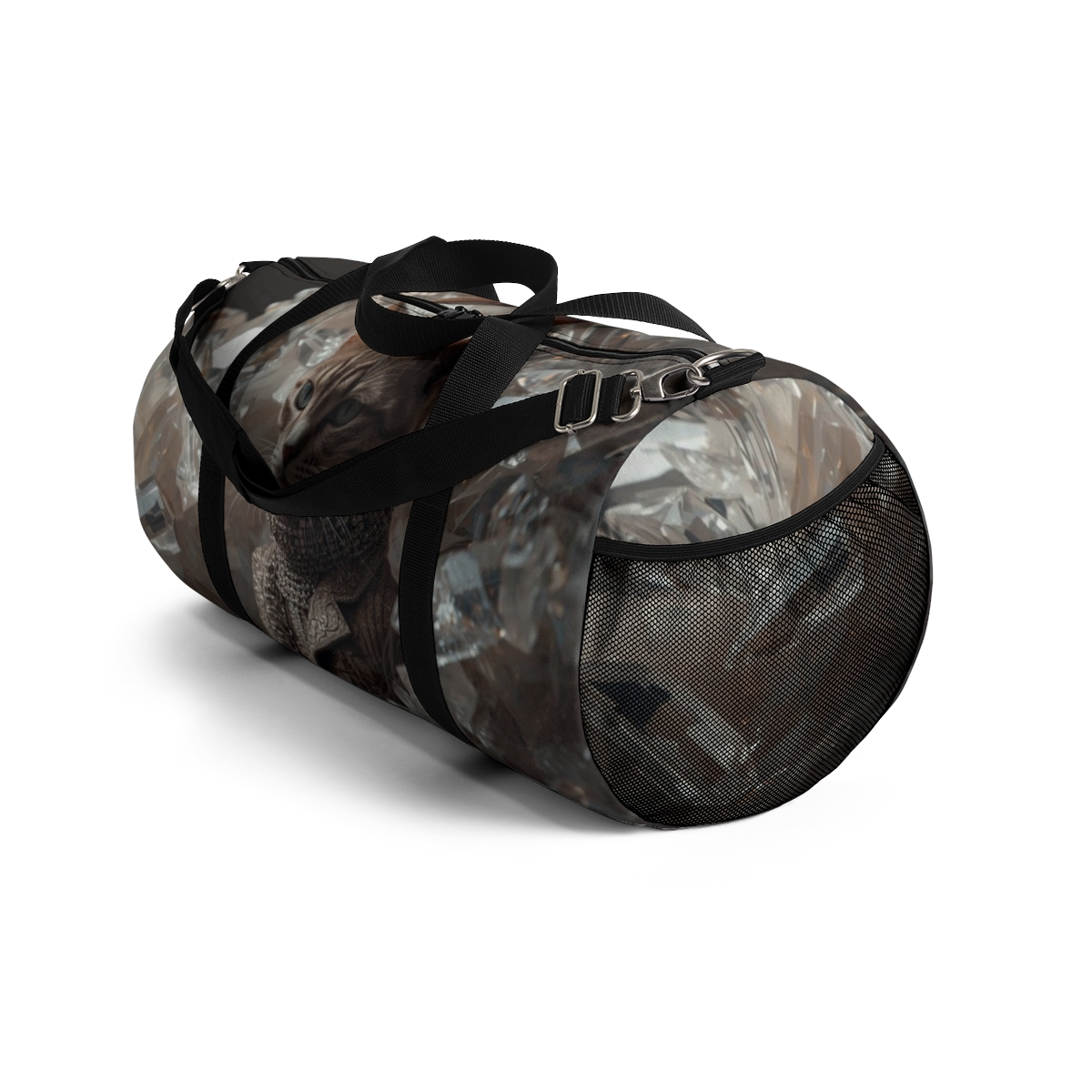 Crystal Stylish Cat Duffel Bag 