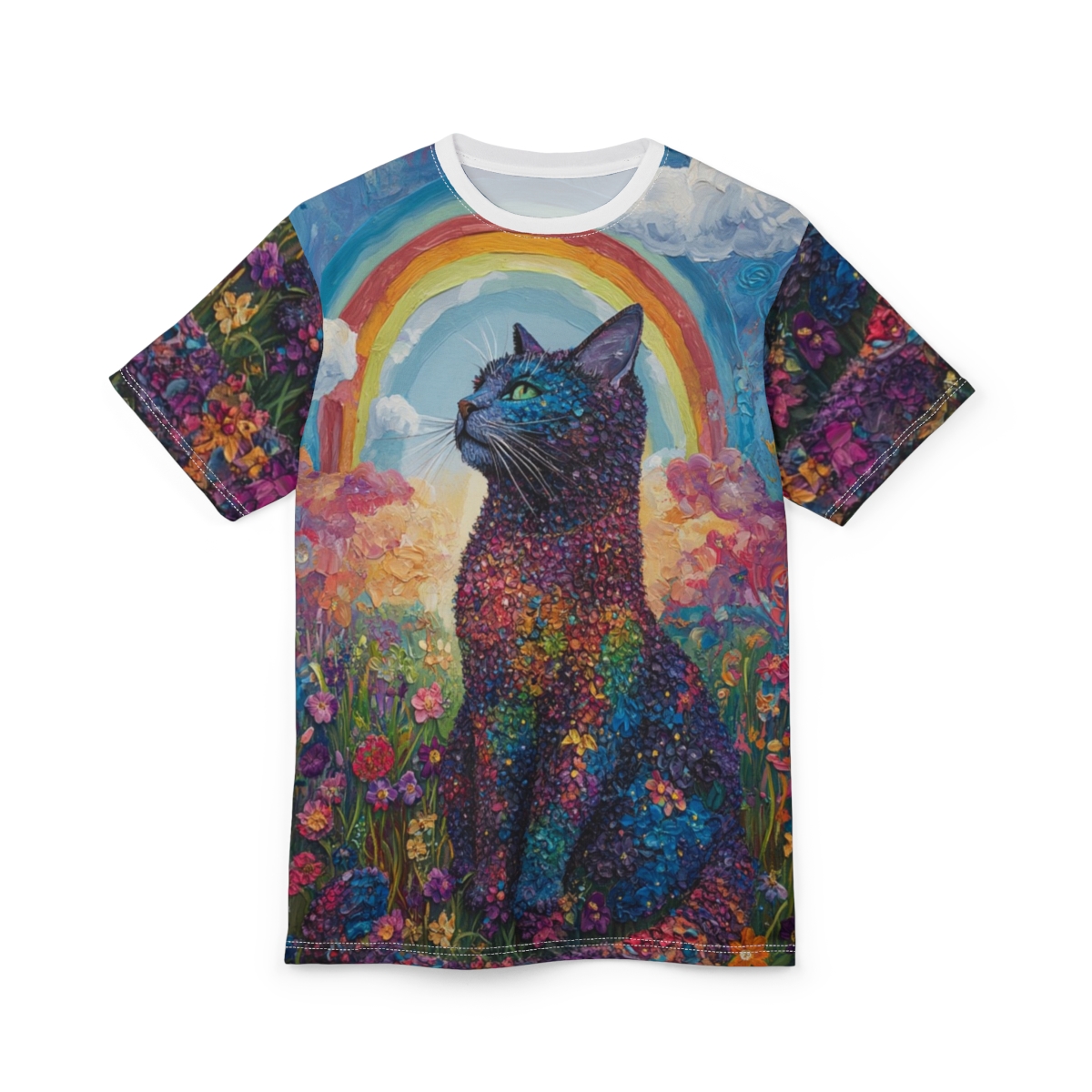 Vibrant Cat Art Tee