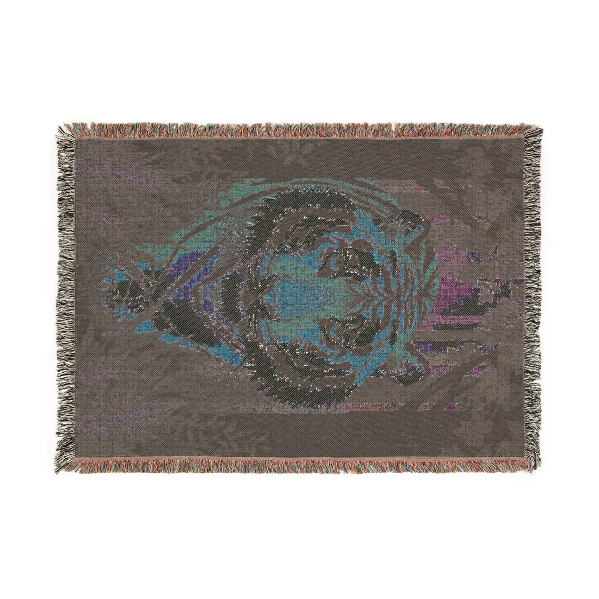 Luxury Beautiful Forest Tiger Woven Blanket