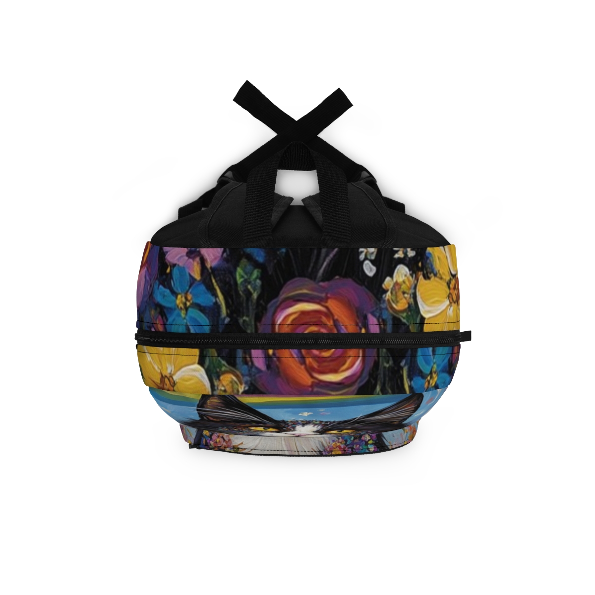 Cat Floral Art Backpack