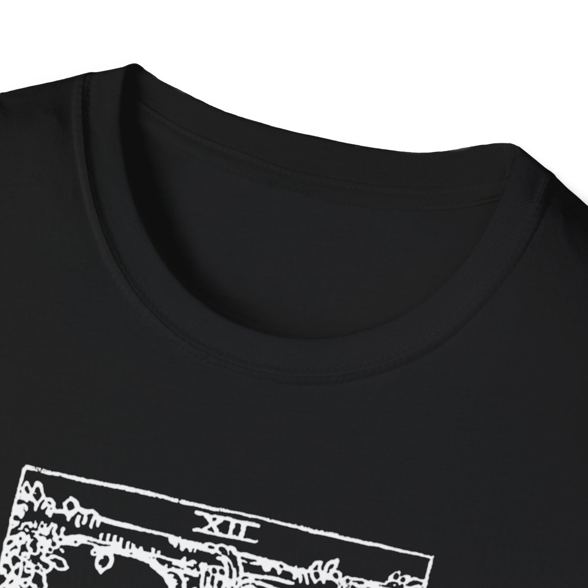 12 - The Hanged Man White Vintage Tarot Card Softstyle T-Shirt