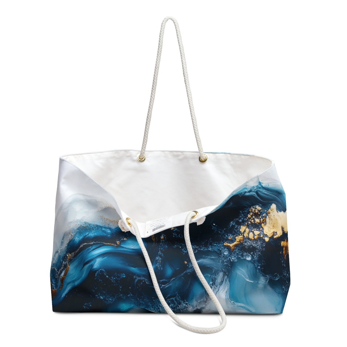 Gorgeous Blue Marble Weekender Bag