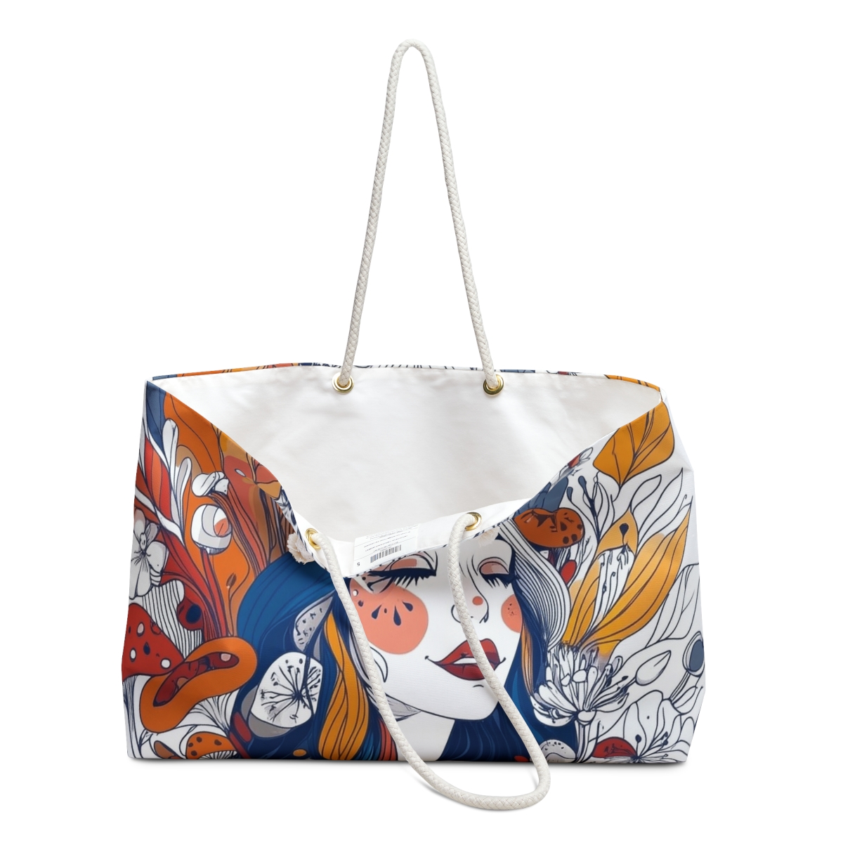 Vibrant Floral Woman Weekender Bag