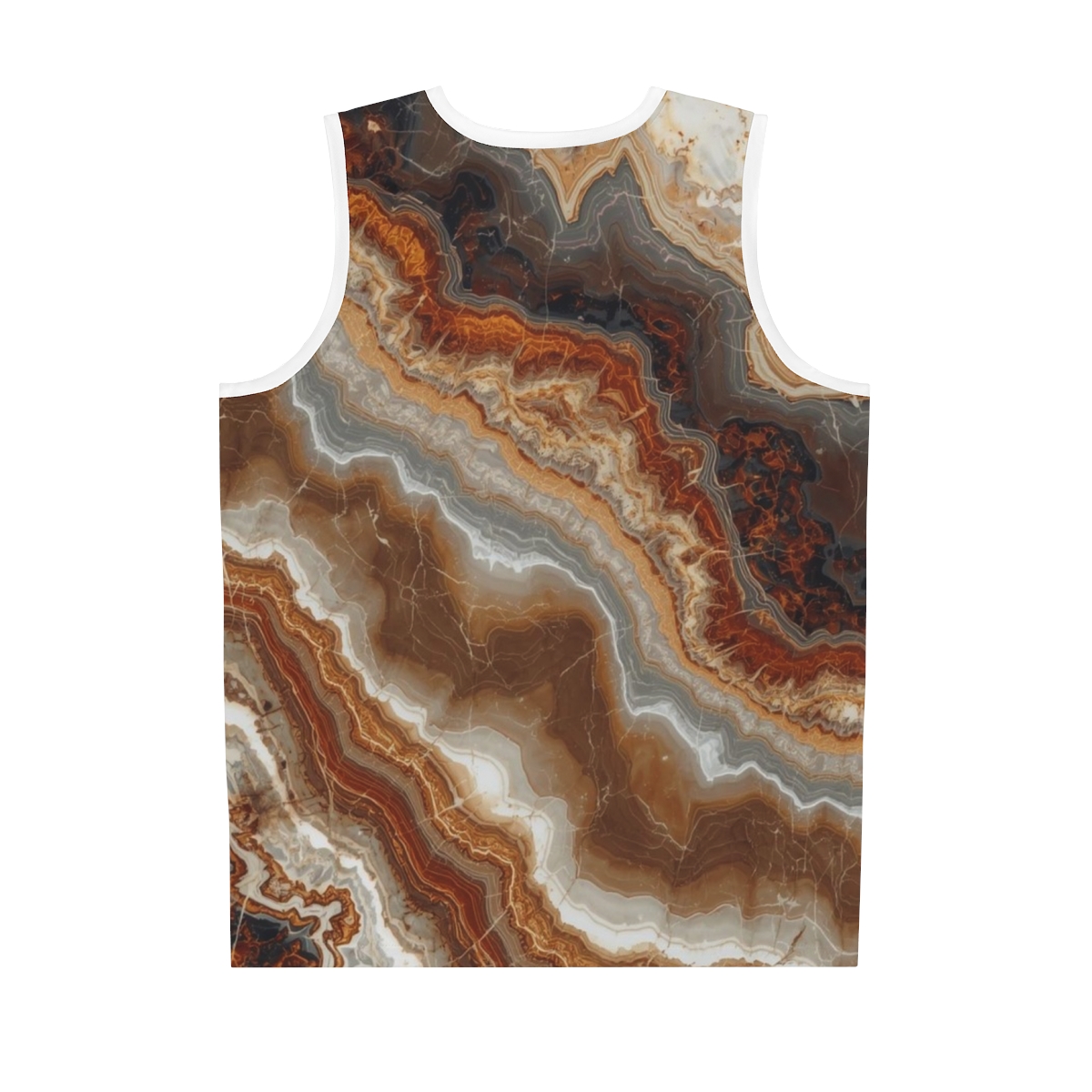 Brown Marble Moisture Wicking Sport Vest