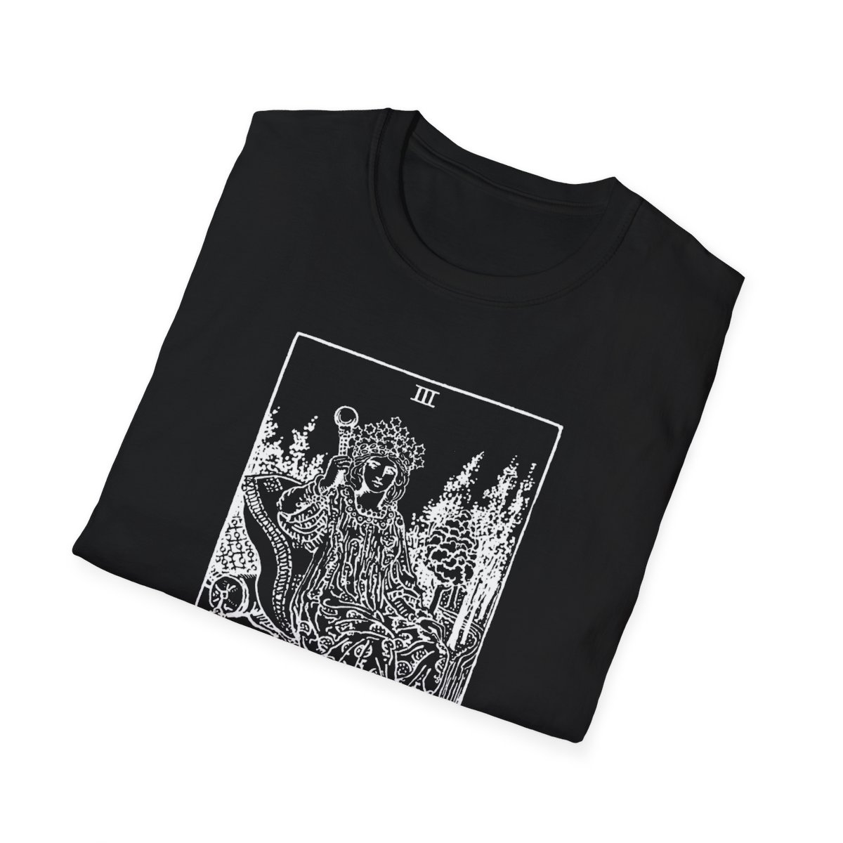 3 - The Empress White Vintage Tarot Card Softstyle T-Shirt