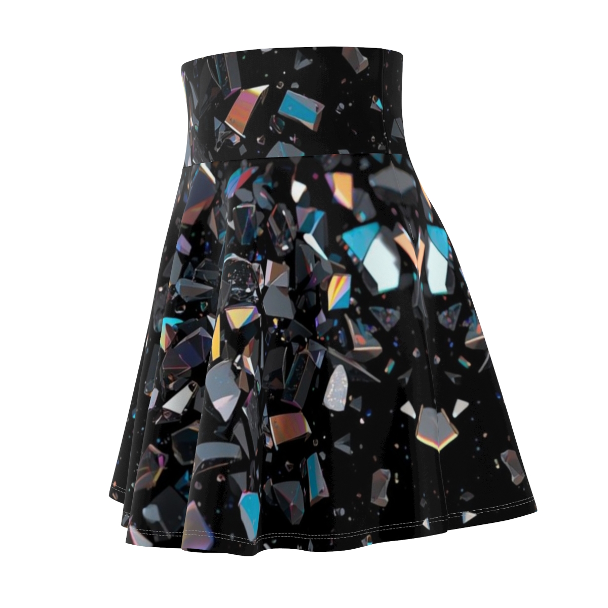 Gorgeous Titanium Crystal Quartz Skater Skirt
