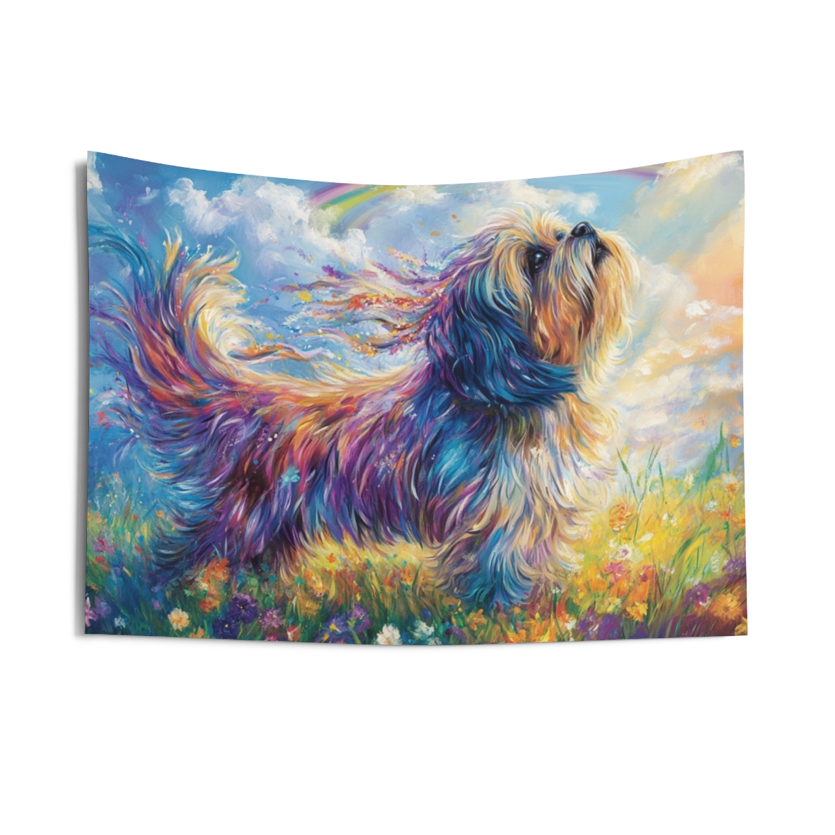 Gorgeous White Puppy Dog Shih Tsu Tapestry