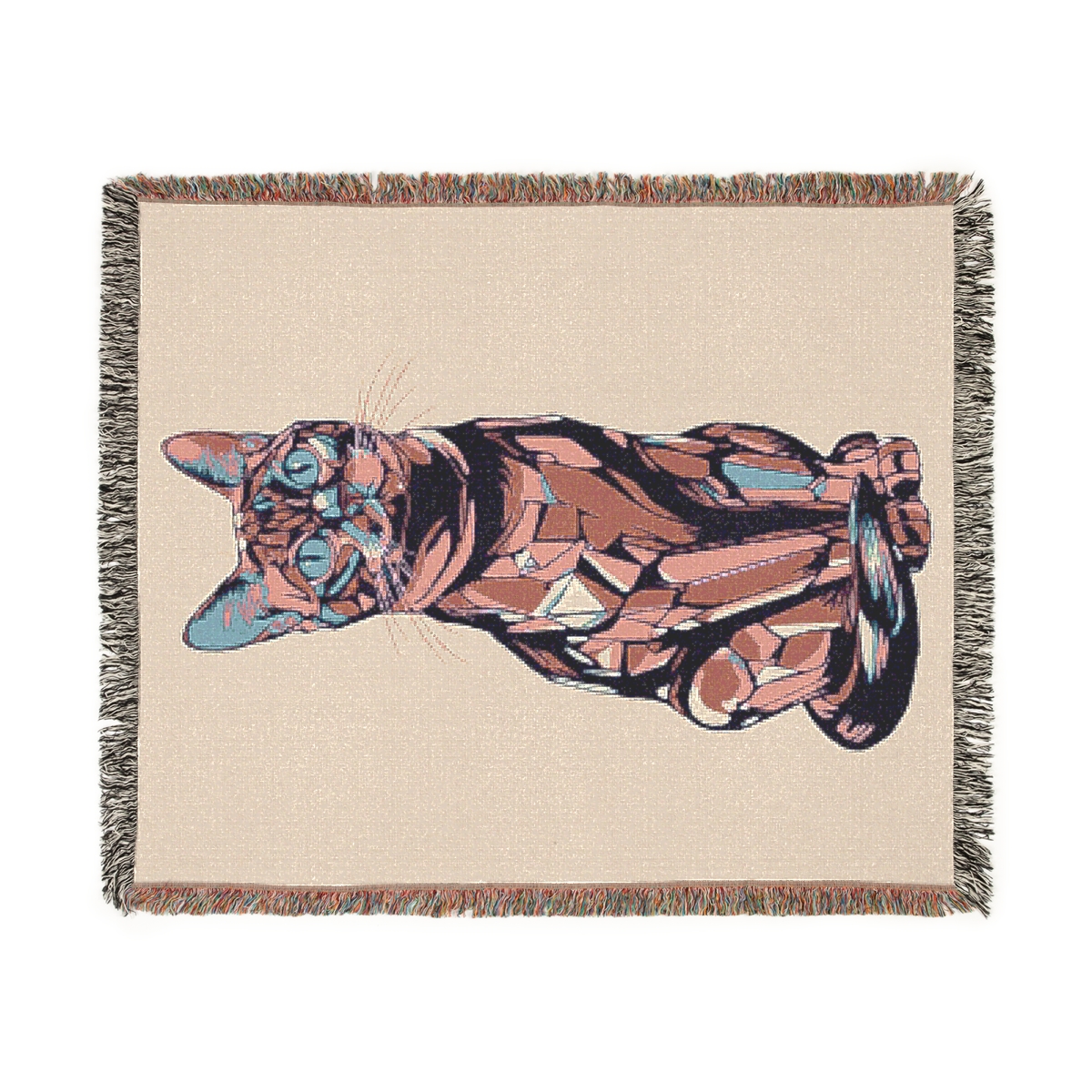 Luxury Adorable Cat Woven Blanket