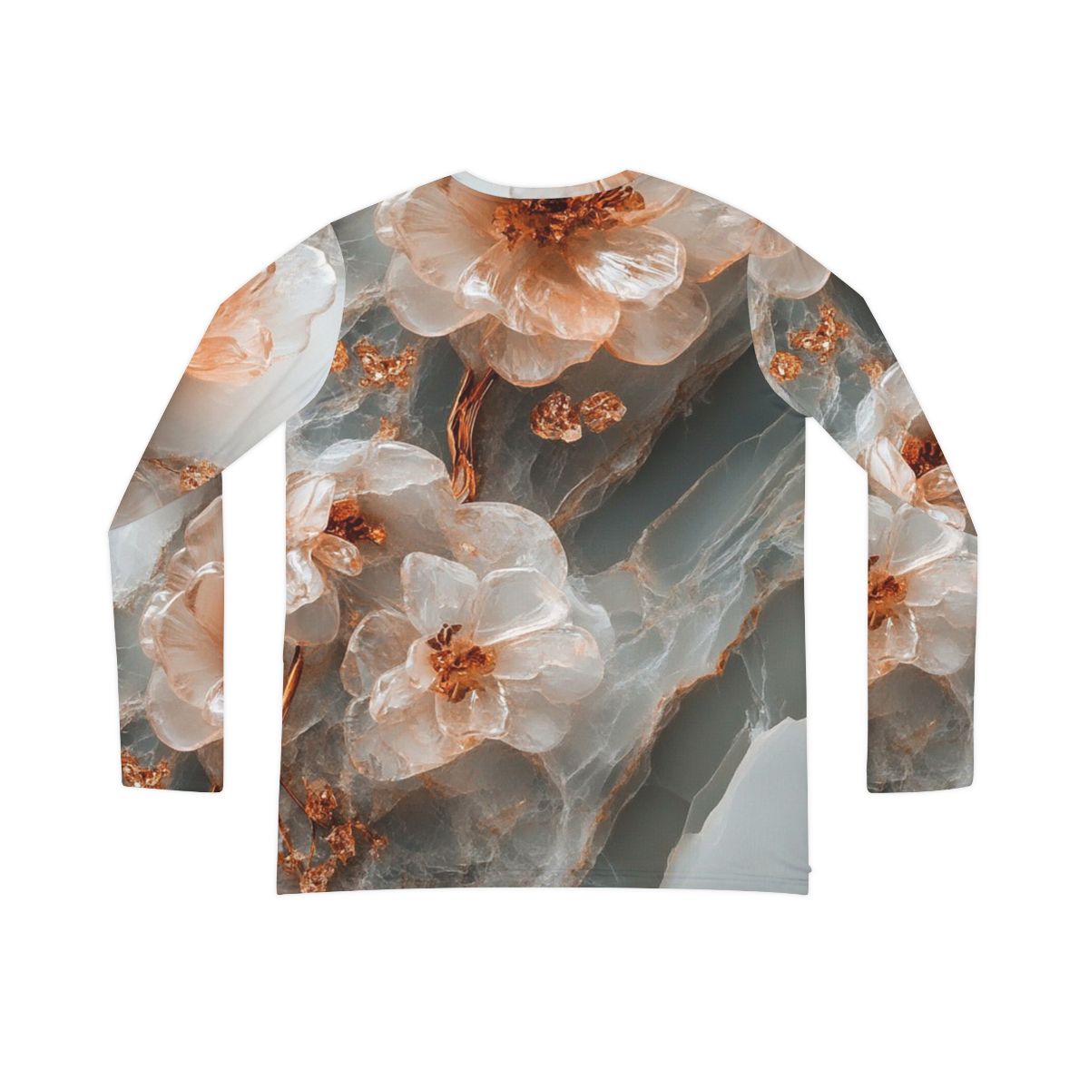 Gorgeous Flower Marble long Sleeve Top