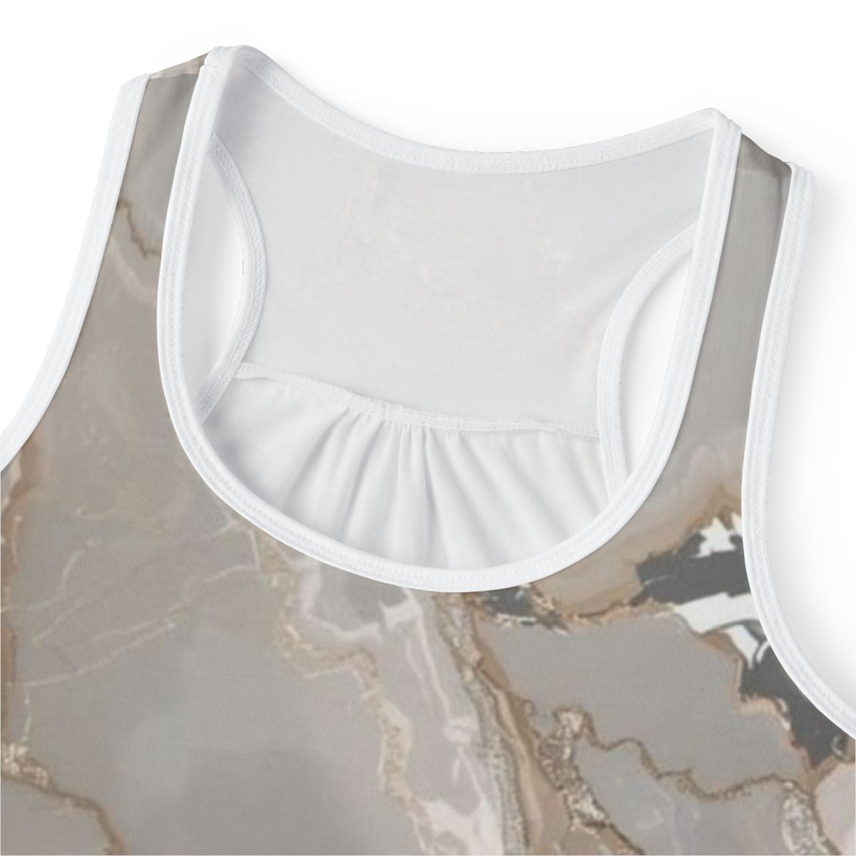 Gorgeous Marble Silver Tank Top