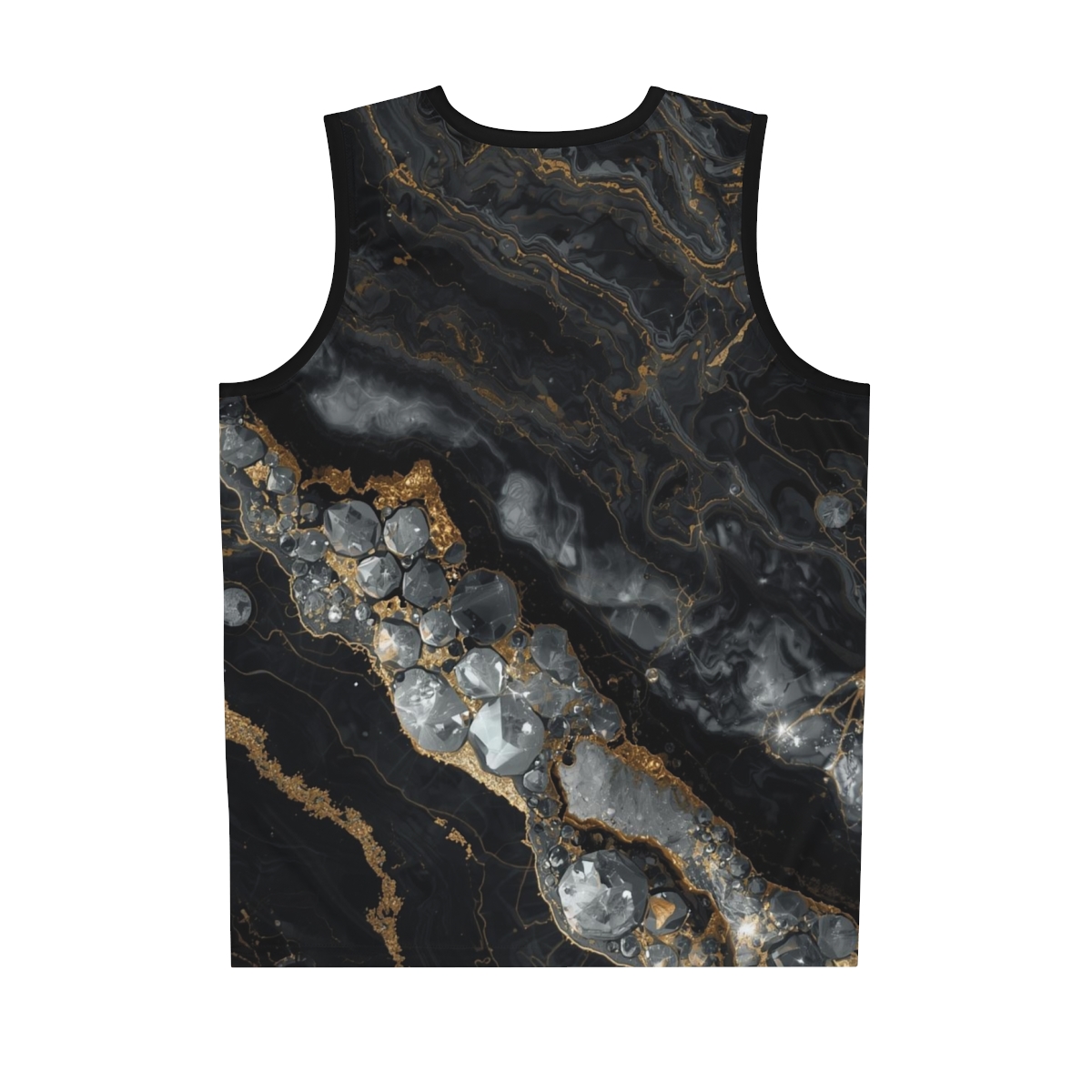 Black Marble Moisture Wicking Sport Vest