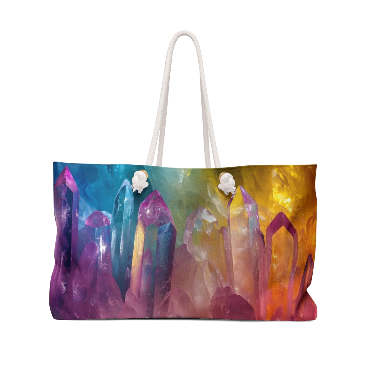 Stunning Colorful Crystal Vibe Weekender Bag