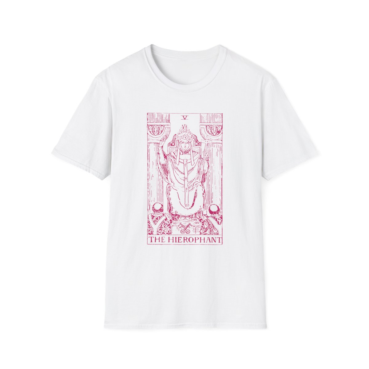 5 - The Hierophant Vintage Tarot Card Softstyle T-Shirt