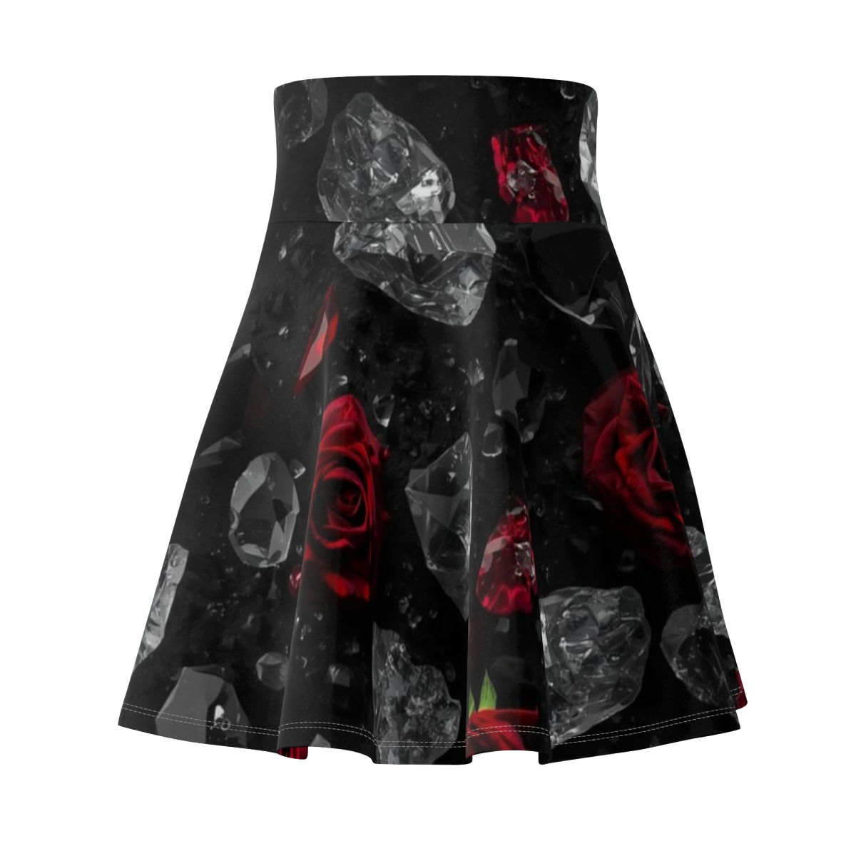 Beautiful Rose Crystal Quartz Skater Skirt