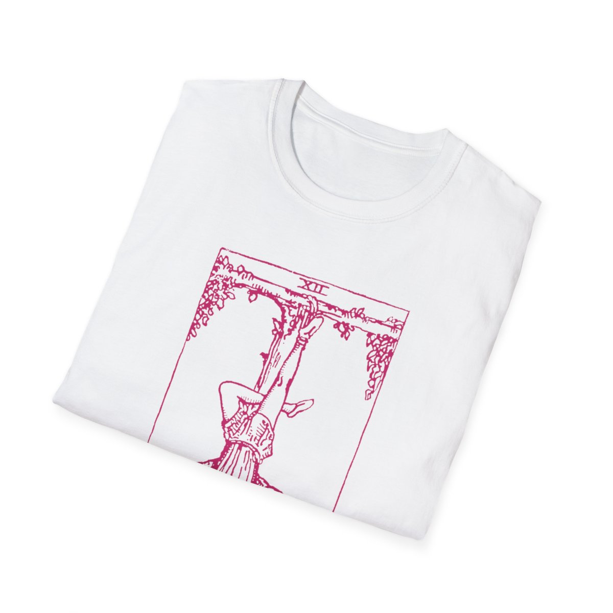 12 - The Hanged Man Vintage Tarot Card Softstyle T-Shirt