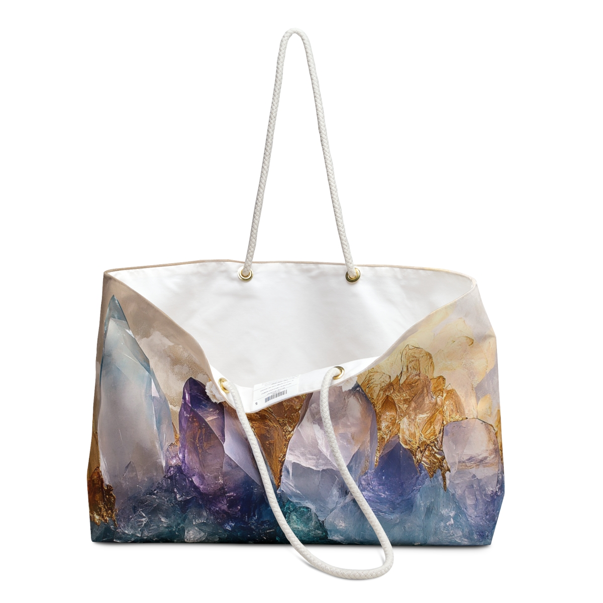 Beautiful Crystal Gold Weekender Bag