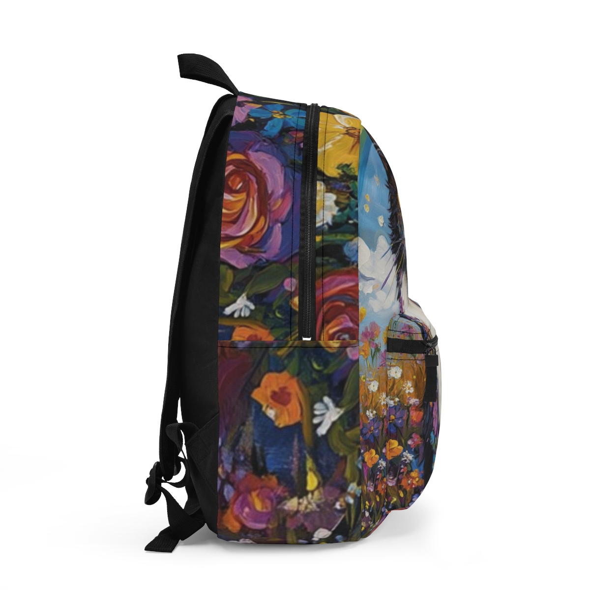 Cat Floral Art Backpack