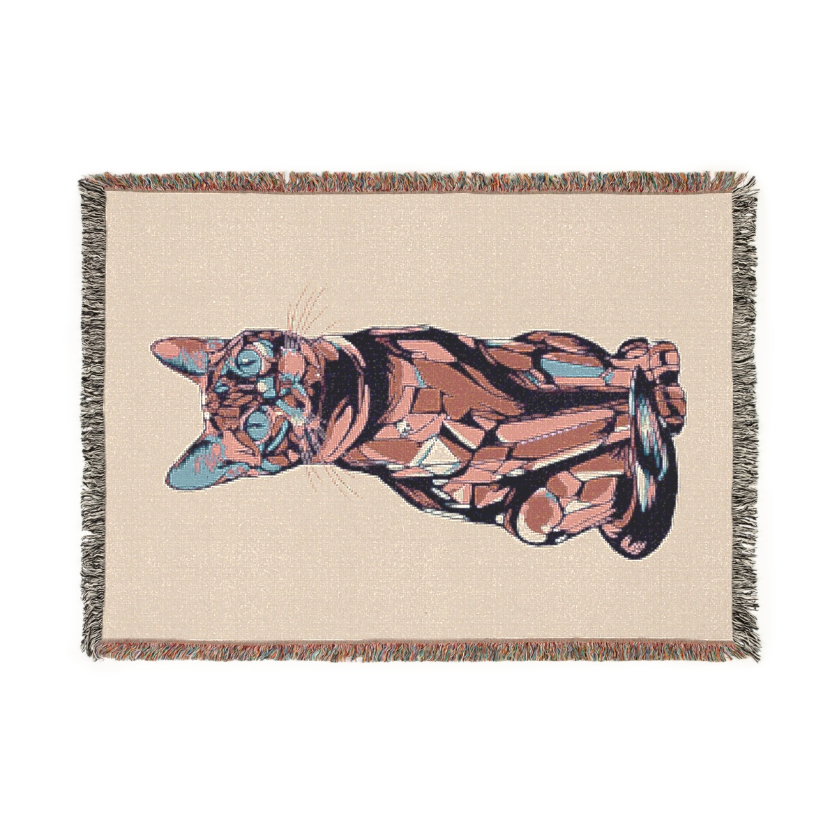 Luxury Adorable Cat Woven Blanket