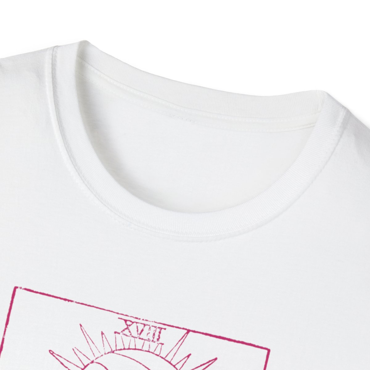 18 - The Moon Vintage Tarot Card Softstyle T-Shirt