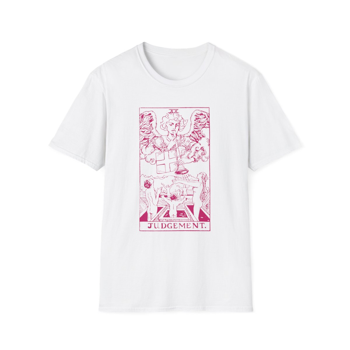 20 - Judgement Vintage Tarot Card Softstyle T-Shirt