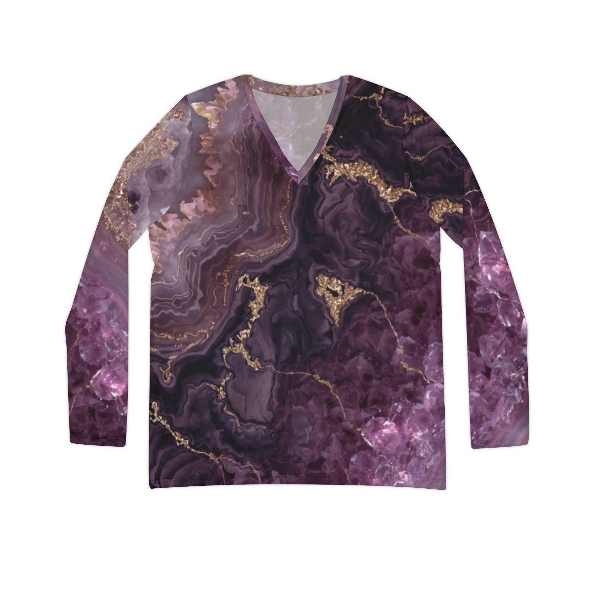 Stunning Purple Marble long Sleeve Top