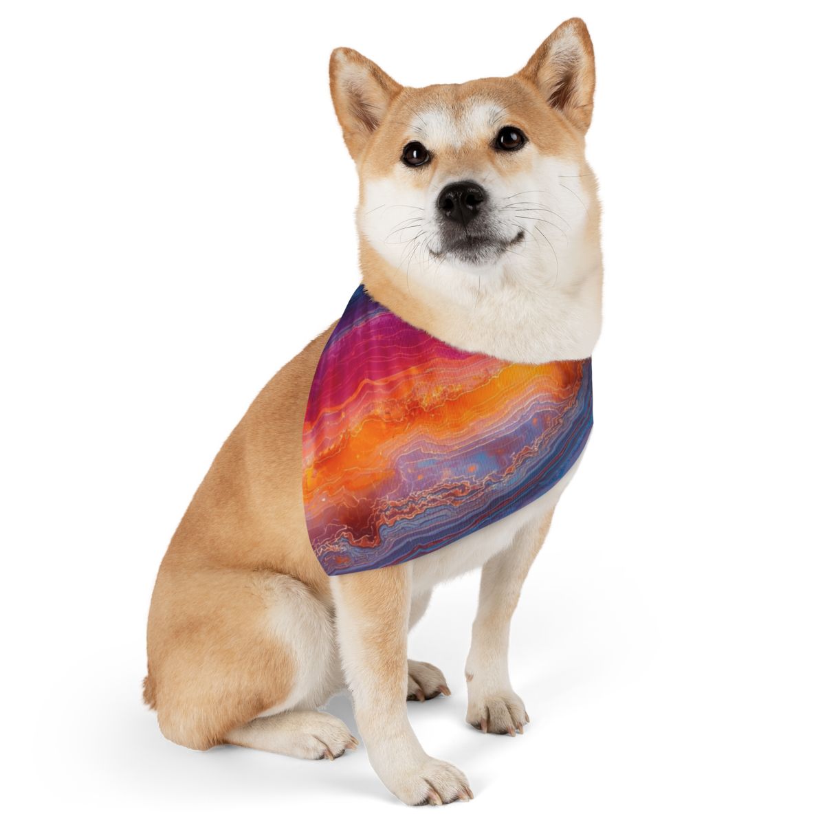 Adorable Vibrant Color Bandana Collar