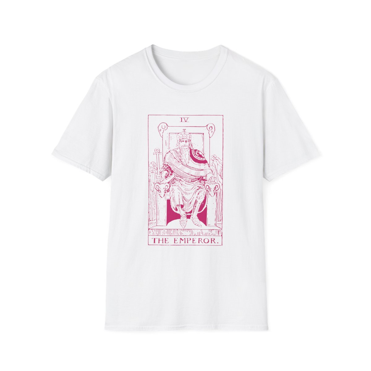 4 - The Emperor Vintage Tarot Card Softstyle T-Shirt