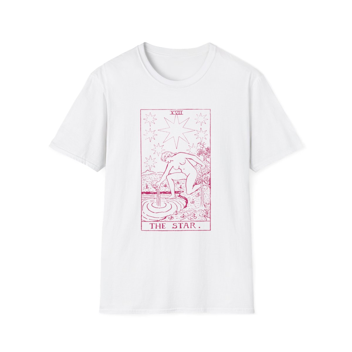 17 - The Star Vintage Tarot Card Softstyle T-Shirt