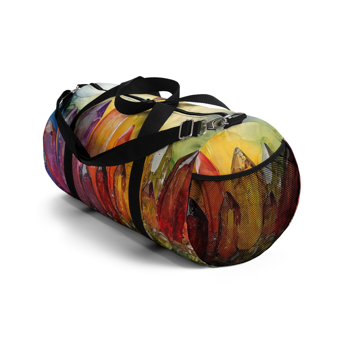 Colorful Crystal Quartz Shards Duffel Bag 