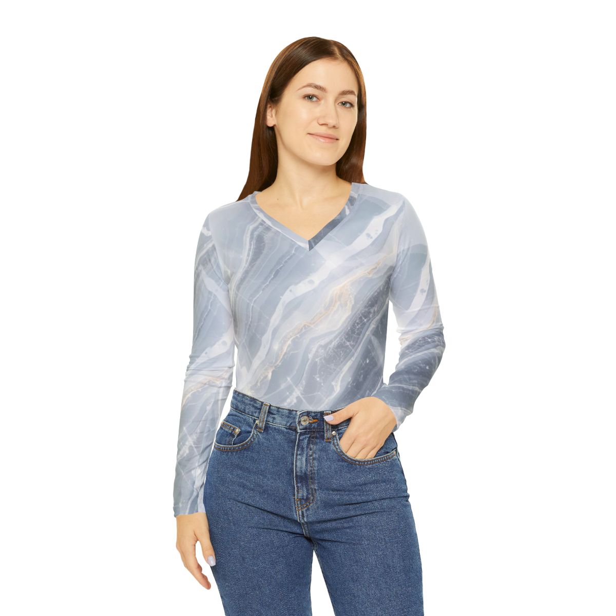 Beautiful Chic Marble long Sleeve Top