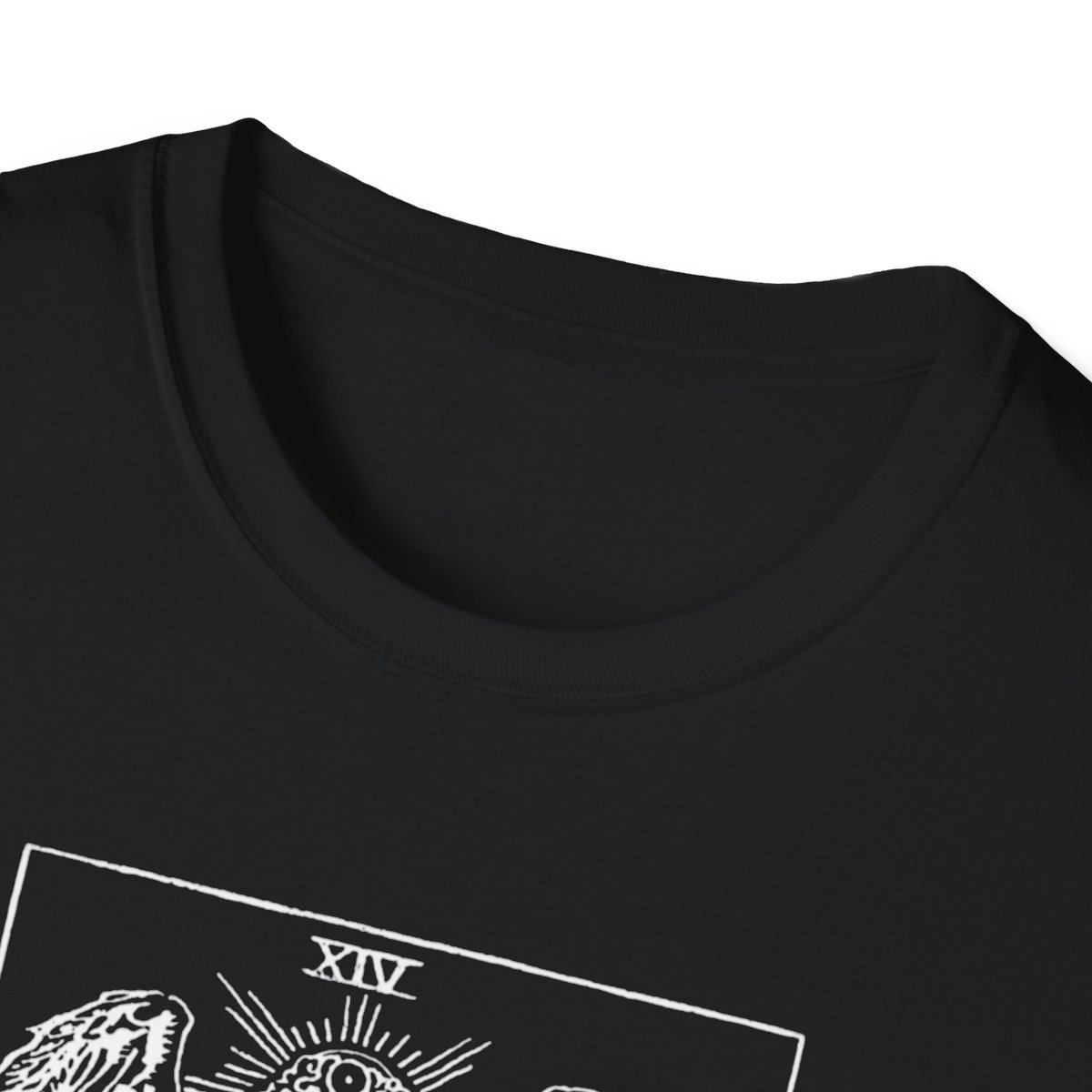 14 - Temperance White Vintage Tarot Card Softstyle T-Shirt
