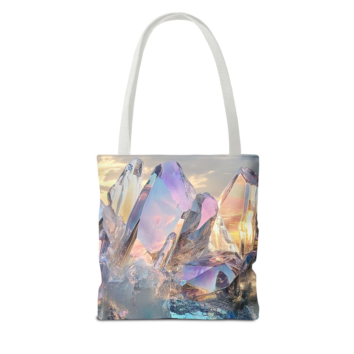 Vibrant Crystal Quartz Art Tote Bag