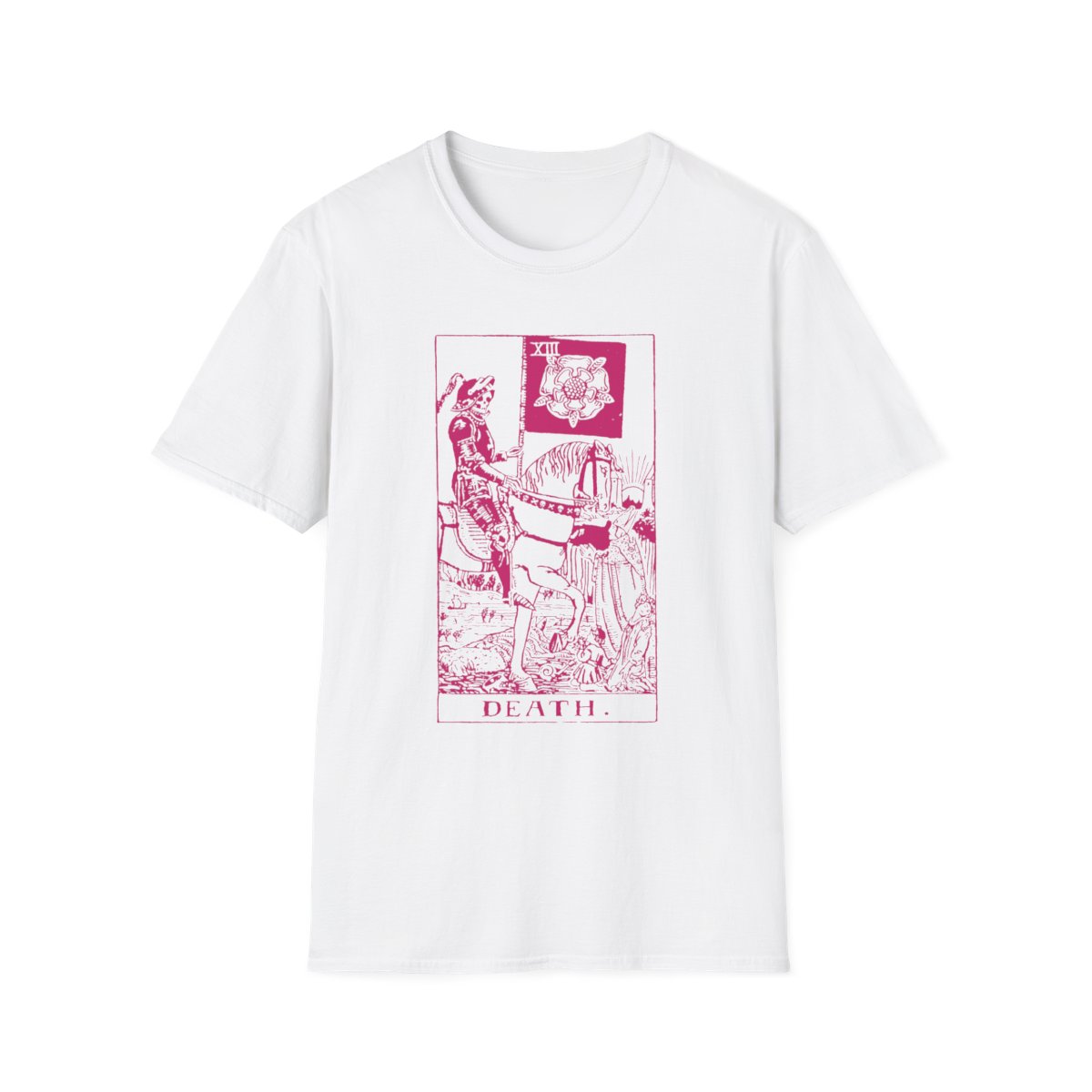 13 - Death Vintage Tarot Card Softstyle T-Shirt