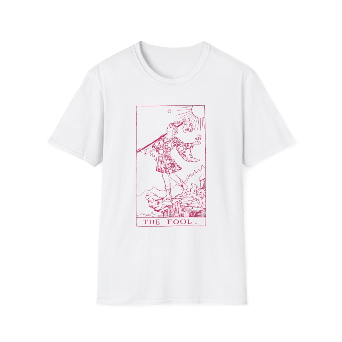 0 - The Fool Vintage Tarot Card Softstyle T-Shirt