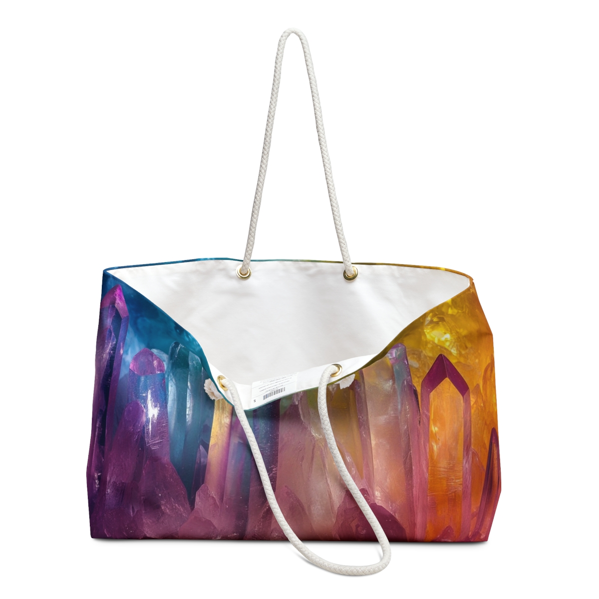 Stunning Colorful Crystal Vibe Weekender Bag