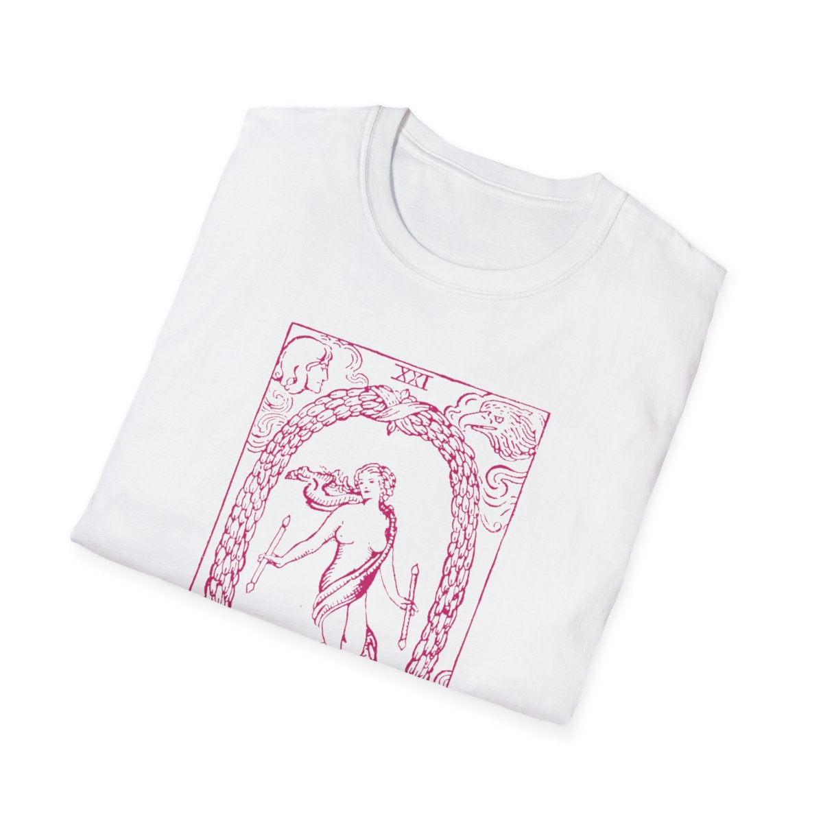 21 - The World Vintage Tarot Card Softstyle T-Shirt