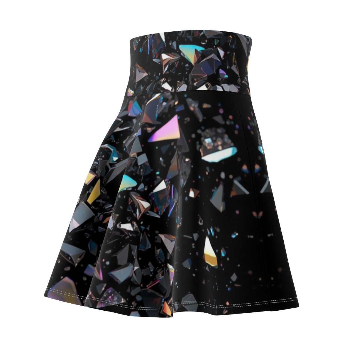 Gorgeous Titanium Crystal Quartz Skater Skirt