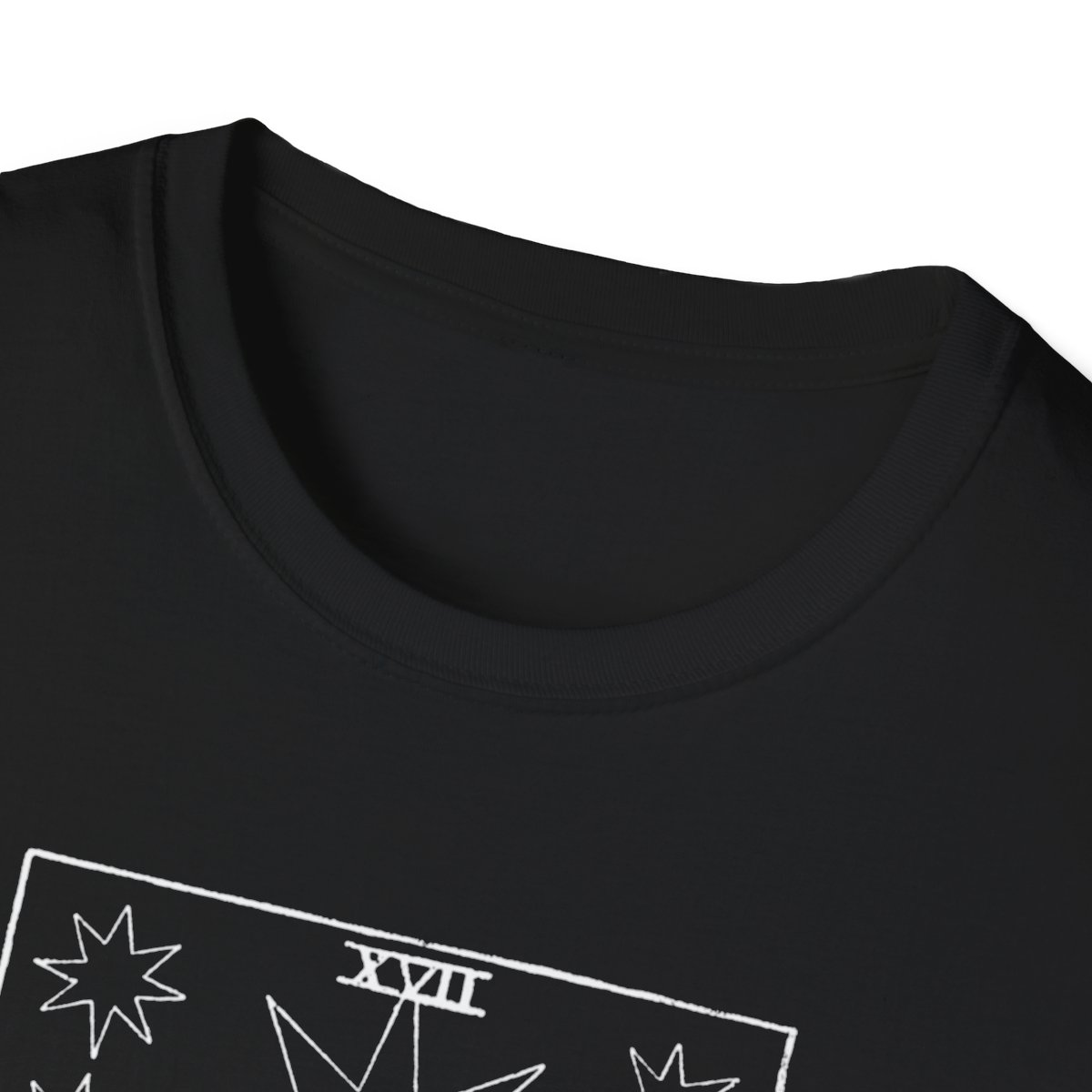 17 - The Star White Vintage Tarot Card Softstyle T-Shirt