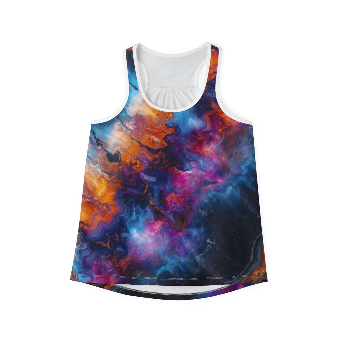 Cosmic Vibes Marbled Colorful Tank Top