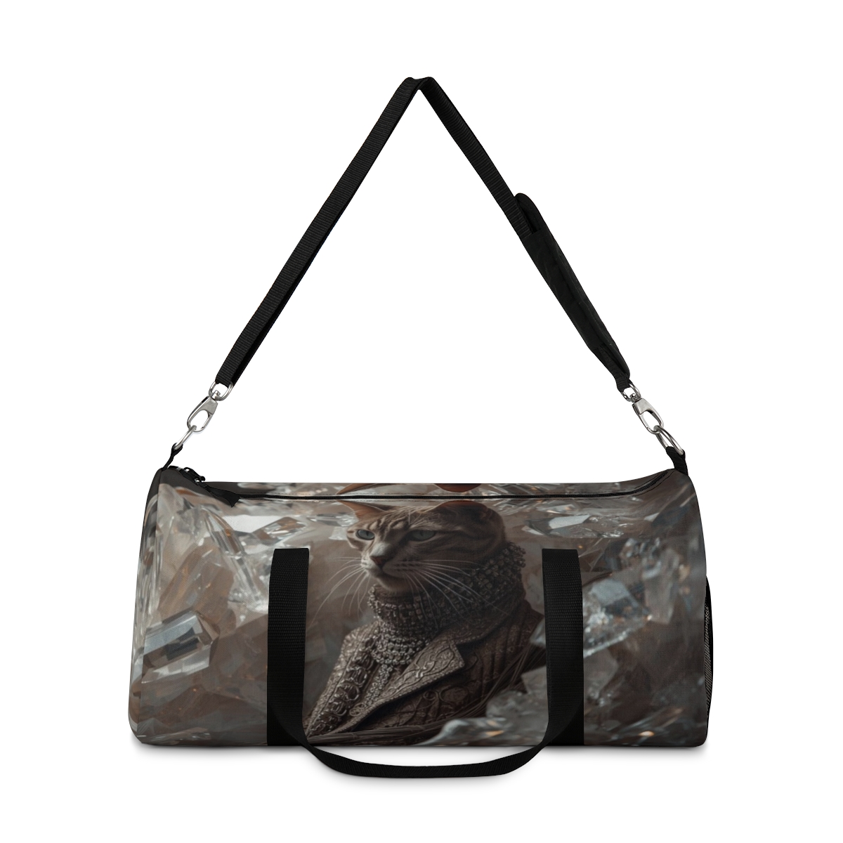 Crystal Stylish Cat Duffel Bag 