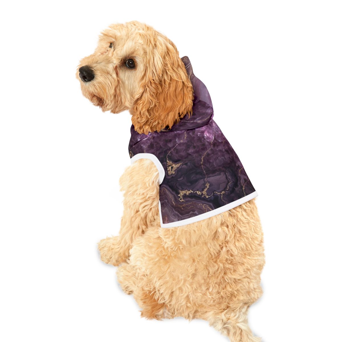 Adorable Purple Agate Marble Pet Hoodie