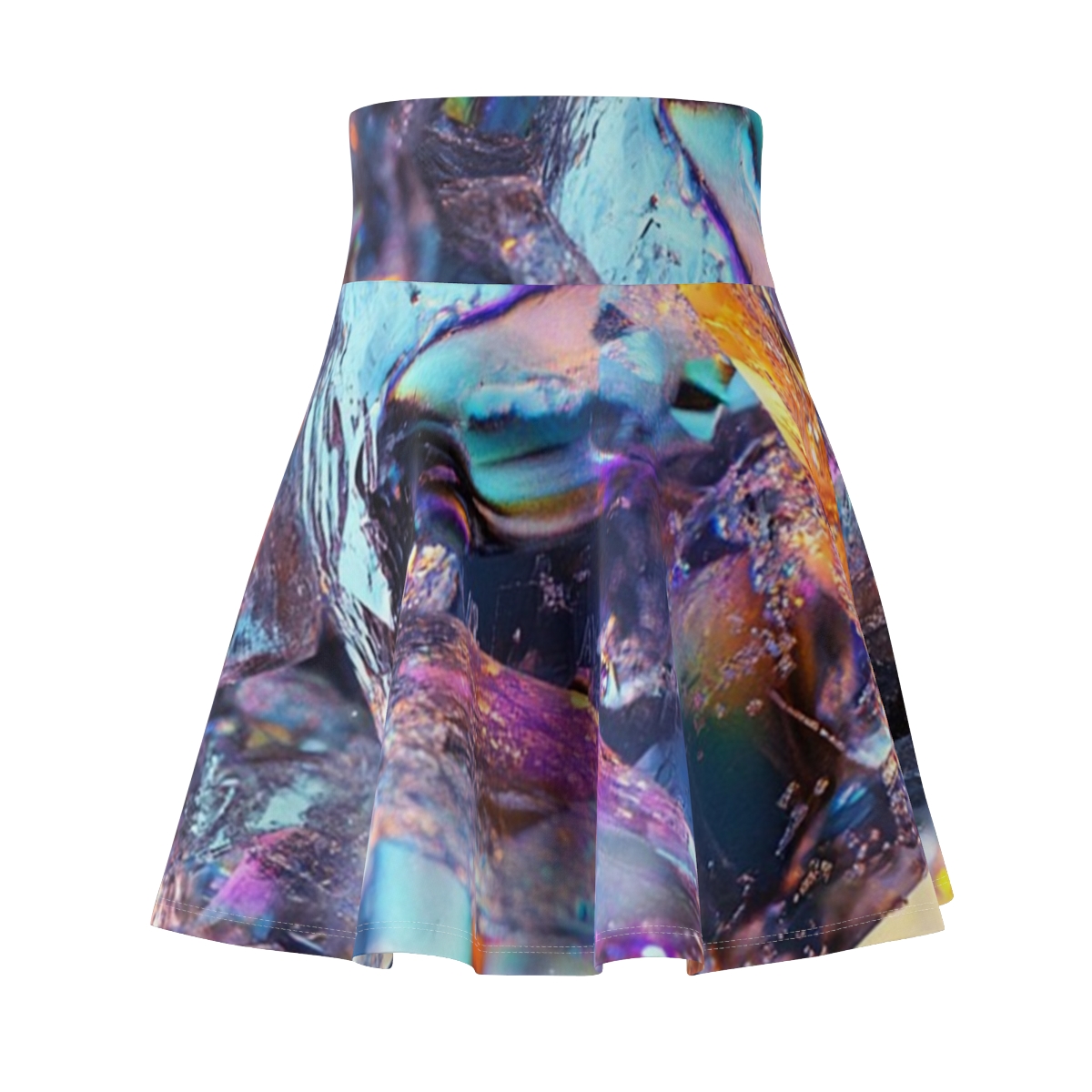 Colorful Crystal Quartz Skater Skirt